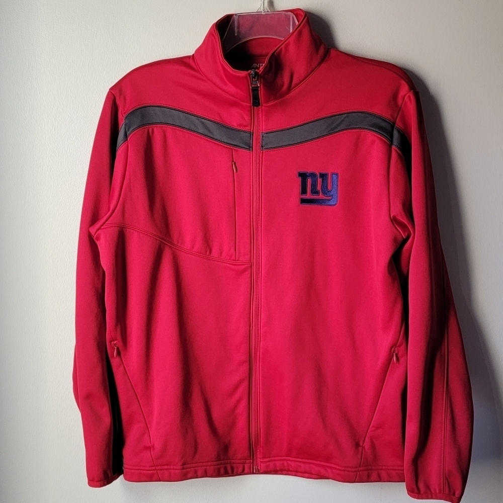Men's New York Giants Antigua Red Links 2 Full-Zip Golf Jacket Size M
